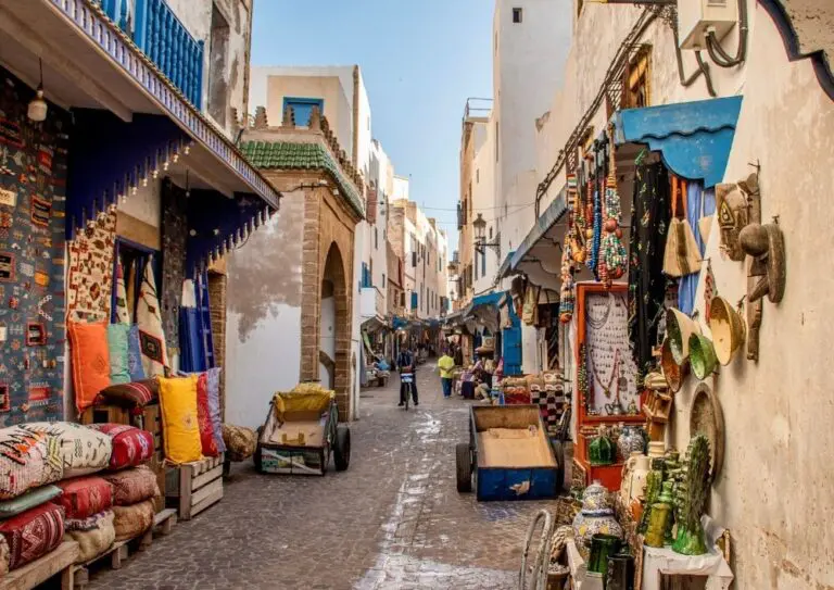 Foto von einem Souk in Essaouira