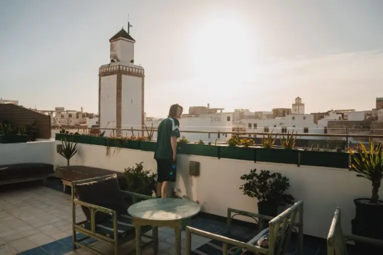 Aussicht von einer Terrasse in Essaouira