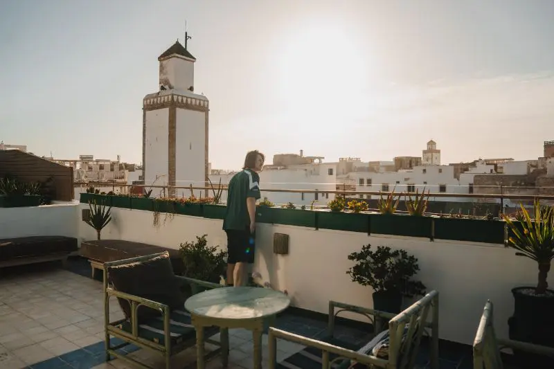 Aussicht von einer Terrasse in Essaouira