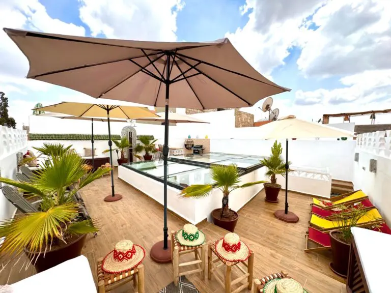 Terrasse Riad Marrakeck