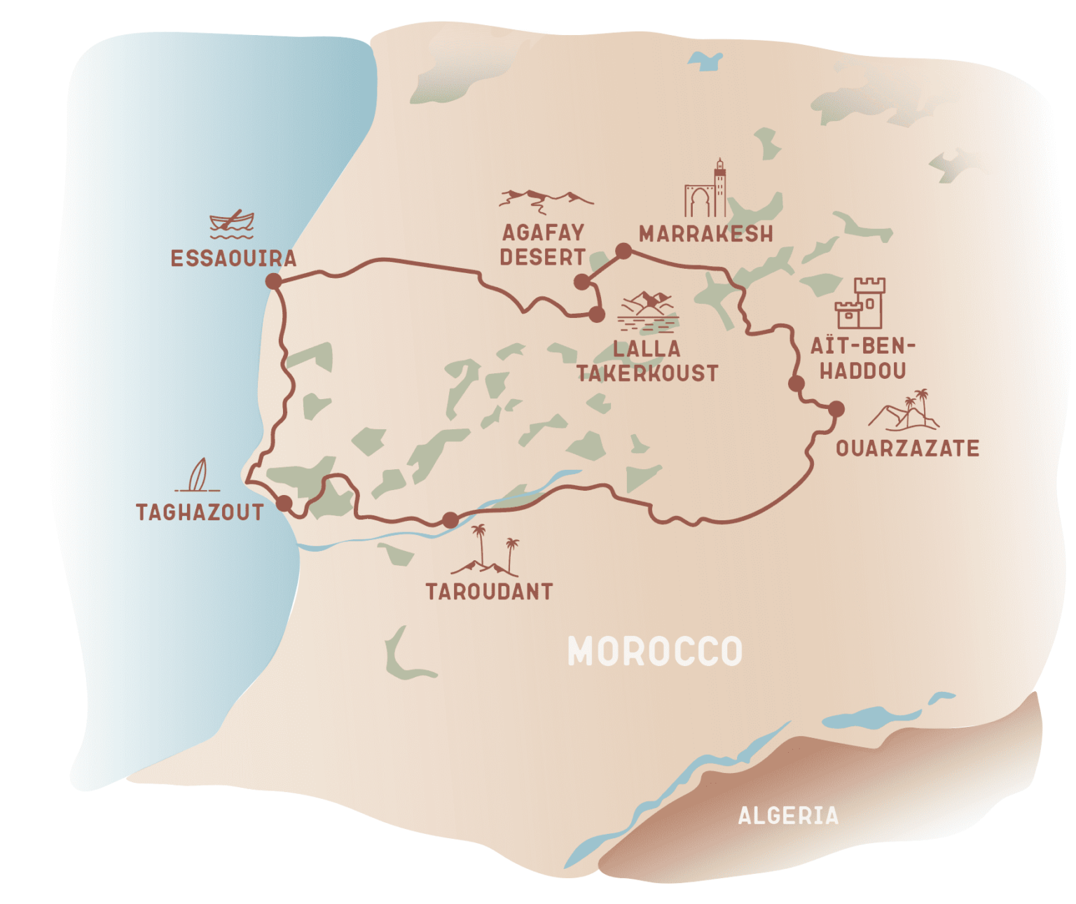 Carte Maroc