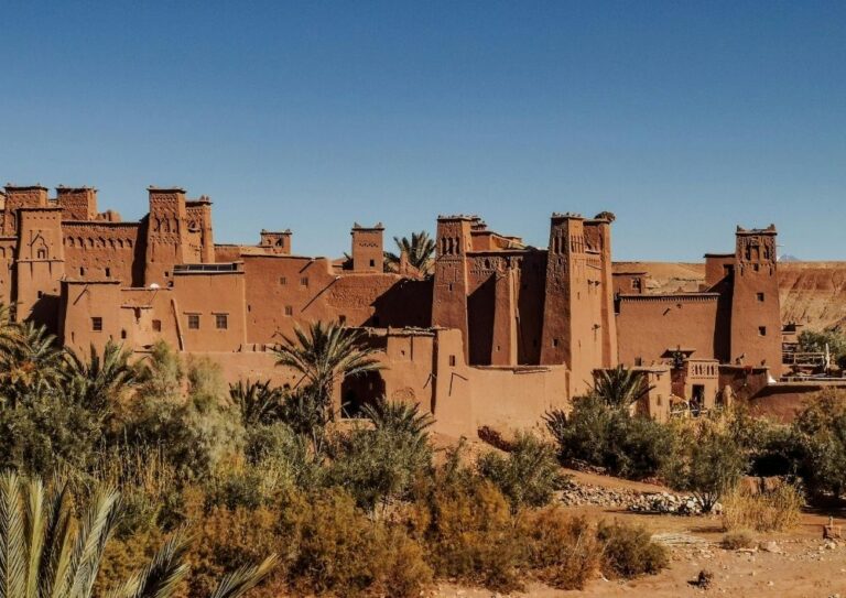 Kasbah d'Aït Ben Haddou in het Atlasgebergte in Marokko