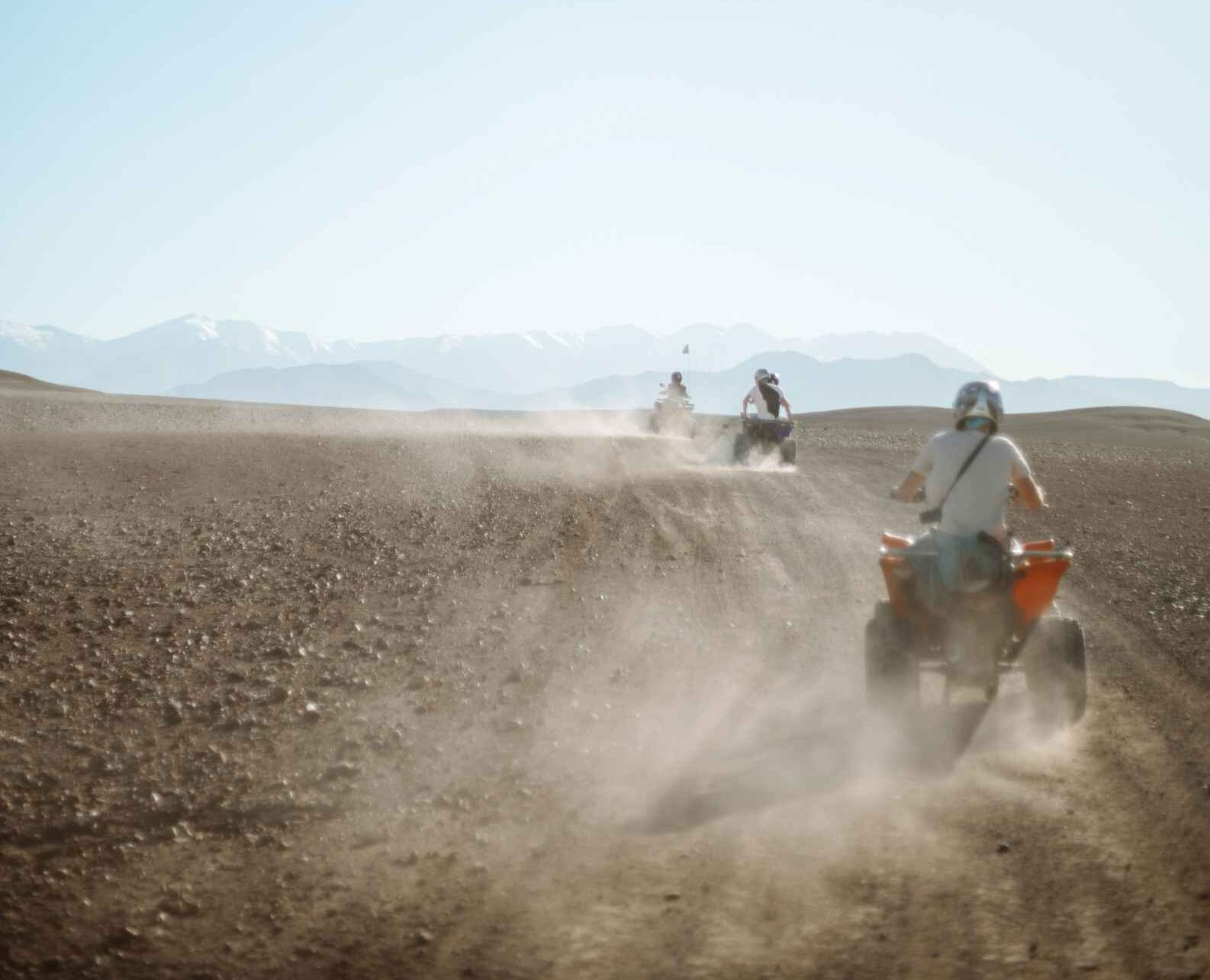 Quad in de Agafay-woestijn