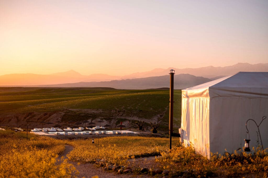 Luxe tent in de Agafay-woestijn
