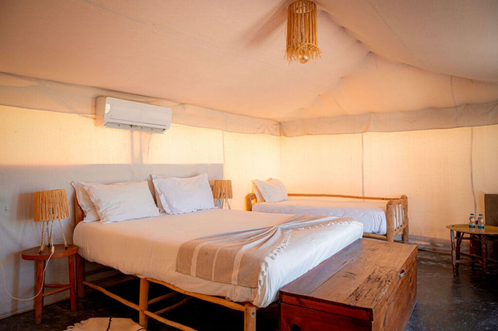 Kamer in een luxe tent
